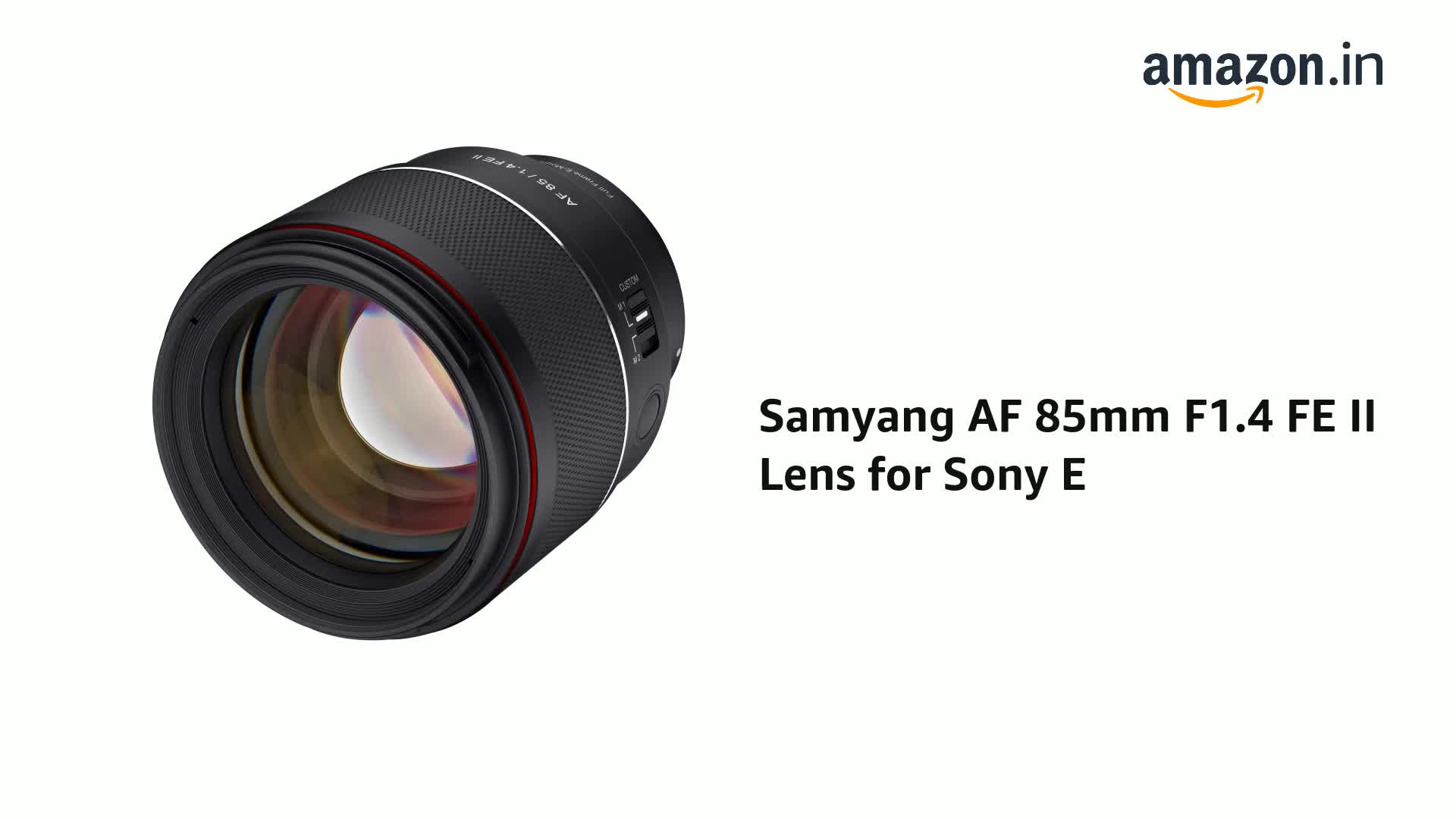 Samyang AF 85mm F1.4 FE II Lens for Sony E, Black : Amazon.in